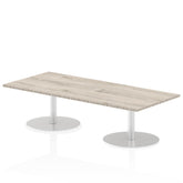 Dynamic Italia 1800 x 800mm Poseur Rectangular Table Grey Oak Top 475mm High Leg ITL0303 DD